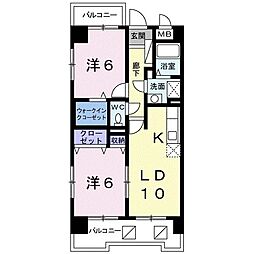 サンステージ 2LDKの間取図画像