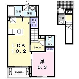 グリンツァン石垣 1LDKの間取図画像