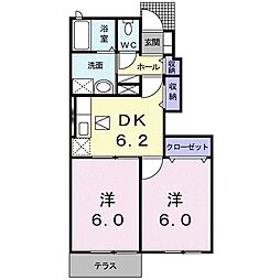 間取図画像 2DK