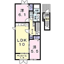 間取図画像 2LDK
