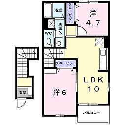 間取図画像 2LDK