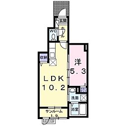 フルハウス 1LDKの間取図画像