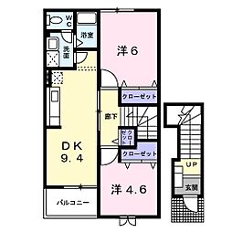 間取図画像 2DK