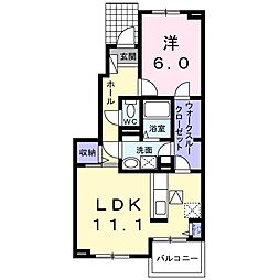 ビ・オーラ8 1LDKの間取図画像