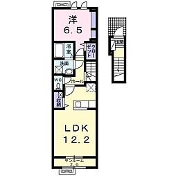 フレスクーラ県 1LDKの間取図画像