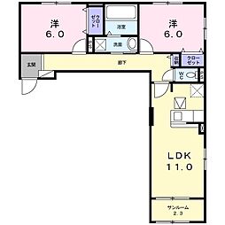 間取図画像 2LDK