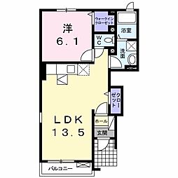 ブエナ・ビスタ箸蔵 1LDKの間取図画像