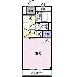 間取図画像 1K