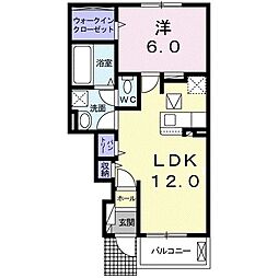 ピノ・ドルチェ1 1LDKの間取図画像
