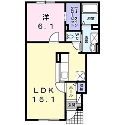 間取図画像 1LDK