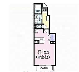 サリチェ ワンルームの間取図画像