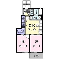間取図画像 2DK