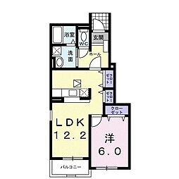 レジデンスSIONEB 1LDKの間取図画像