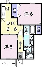間取図画像 2DK