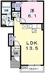 間取図画像 1LDK