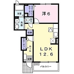 グラン・ソレイユ 1LDKの間取図画像