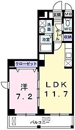 メゾン・ド・ミシェル 1LDKの間取図画像
