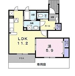 ラフテル 1LDKの間取図画像