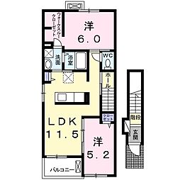 マリソルだて 2LDKの間取図画像