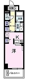 ホワイトヒルズドリーバーデン 1Kの間取図画像