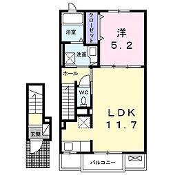 メゾンマーベラス 1LDKの間取図画像