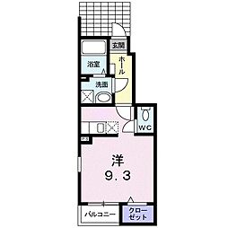 グランツ ワンルームの間取図画像