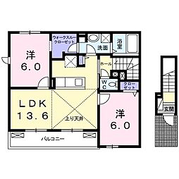 間取図画像 2LDK