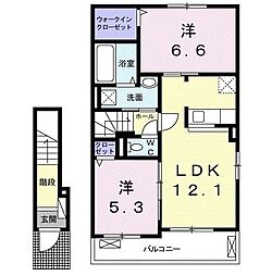 間取図画像 2LDK