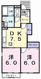 間取図画像 2DK