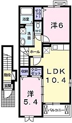 ピンラポントゥ 2LDKの間取図画像