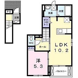 ブルーメンパルク3 1LDKの間取図画像