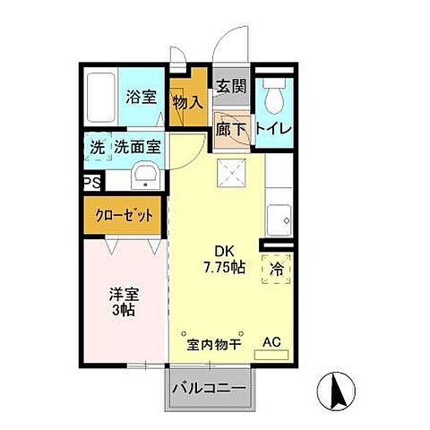 ホームズ でお部屋探し フォンティーヌ結城 ａ 1階 102 1dk 賃料4 4万円 29 25 賃貸アパート住宅情報 物件番号 取扱い不動産会社 大東建託リーシング株式会社 下館店