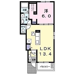 間取図画像 1LDK