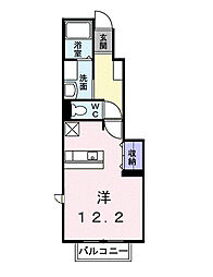 エマーブルK ワンルームの間取図画像