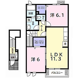間取図画像 2LDK