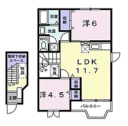 間取図画像 2LDK