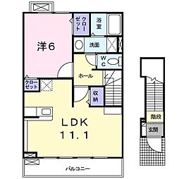 グラン・セリシール2 1LDKの間取図画像