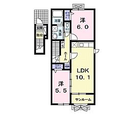 間取図画像 2LDK