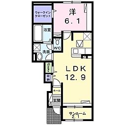 メゾンIT-スクエア 1LDKの間取図画像