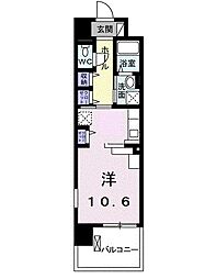 パールヒルズ五月町 ワンルームの間取図画像