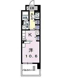 パールヒルズ五月町 ワンルームの間取図画像