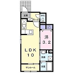 エル・クラシックス1 1LDKの間取図画像