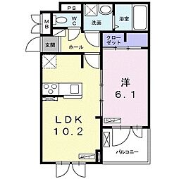間取図画像 1LDK