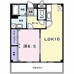 メゾンアネシス 1LDKの間取図画像