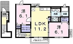 ファミグリア2 2LDKの間取図画像