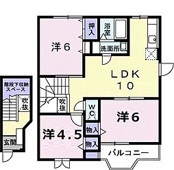 リジェール1号館 3LDKの間取図画像