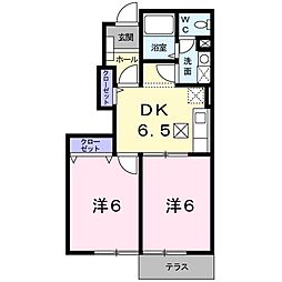 間取図画像 2DK