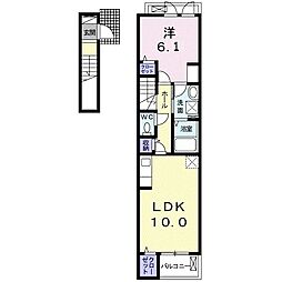 シャルマンドミール3 1LDKの間取図画像