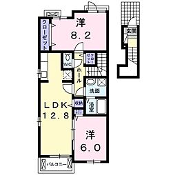 アイアンフラット3 2LDKの間取図画像