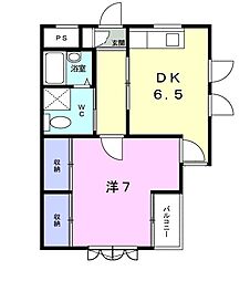 ツインズ・S 1DKの間取図画像